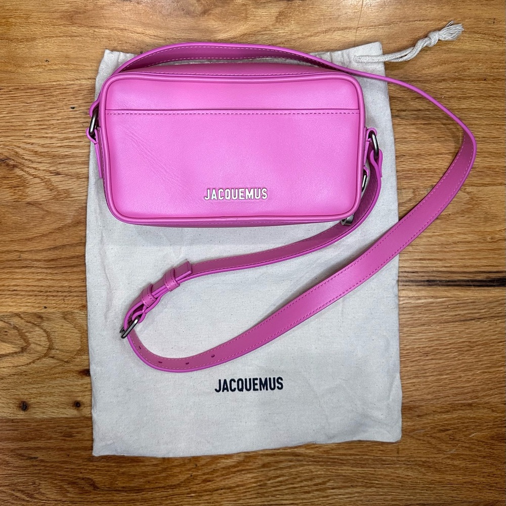 JACQUEMUS ‘Le Baneto’ Leather Shoulder Bag